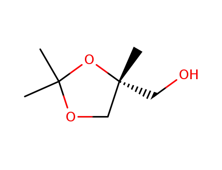 Molecular Structure of 86940-97-8 (1,3-Dioxolane-4-methanol, 2,2,4-trimethyl-, (R)-)
