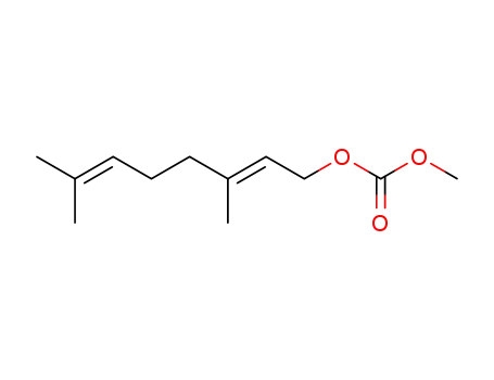 Molecular Structure of 85217-72-7 (Carbonic acid, (2E)-3,7-dimethyl-2,6-octadienyl methyl ester)