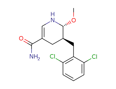 trans-5-(2,6-dichlorobenzyl)-6-methoxy-1,4,5,6-tetrahydronicotinamide