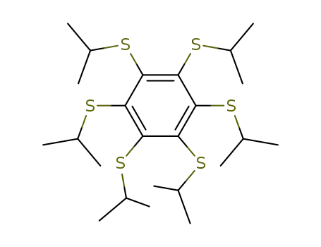 Molecular Structure of 74542-72-6 (Benzene, hexakis[(1-methylethyl)thio]-)