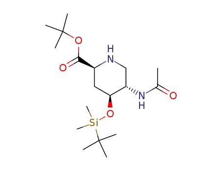 tert-butyl (2S,4S,5S)-5-acetamido-4-<(tert-butyl)dimethylsilyloxy>piperidine-2-carboxylate