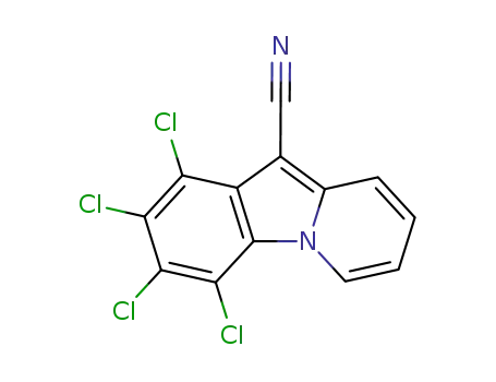 1,2,3,4-tetrachloro-10-cyanopyrido<1,2-a>indole