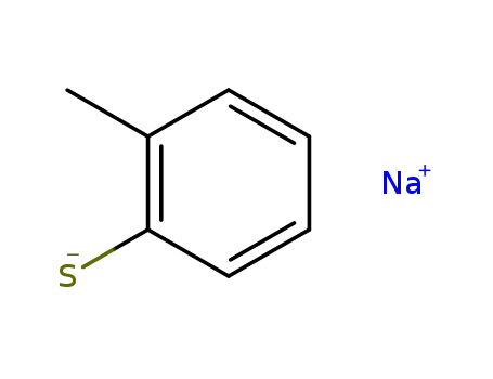 Molecular Structure of 34878-60-9 (Benzenethiol, 2-methyl-, sodium salt)