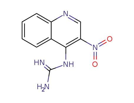 Molecular Structure of 51294-35-0 (Guanidine, (3-nitro-4-quinolinyl)-)