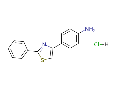 Benzenamine, 4-(2-phenyl-4-thiazolyl)-, monohydrochloride