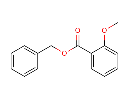 Molecular Structure of 75679-47-9 (Benzoic acid, 2-methoxy-, phenylmethyl ester)