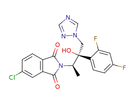 (2R*,3R*)-3-(4-Chlorophthalimido)-2-(2,4-difluorophenyl)-1-(1H-1,2,4-triazol-1-yl)-2-butanol