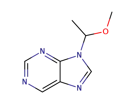Molecular Structure of 95103-63-2 (9H-Purine, 9-(1-methoxyethyl)-)
