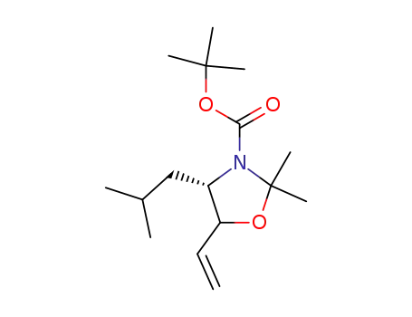 (4S)-3-(tert-butyloxycarbonyl)-2,2-dimethyl-5-ethenyl-4-(methylpropyl)oxazolidine