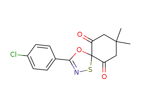 3-(4-Chloro-phenyl)-8,8-dimethyl-4-oxa-1-thia-2-aza-spiro[4.5]dec-2-ene-6,10-dione