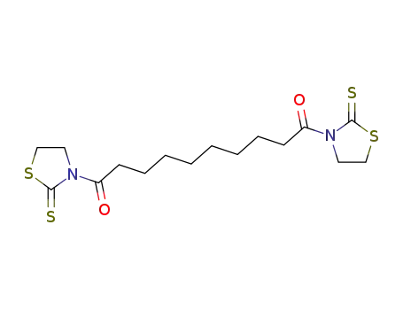 Molecular Structure of 74058-85-8 (2-Thiazolidinethione, 3,3'-(1,10-dioxo-1,10-decanediyl)bis-)