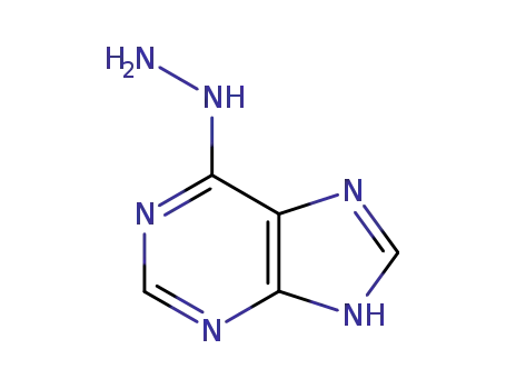 Molecular Structure of 5404-86-4 (6-Hydrazinopurine)