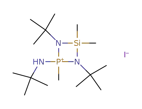 2-(tert-Butylamino)-1,3-di-tert-butyl-2,4,4-trimethyl-1,3,2,4-diazaphosphasiletidinium-iodid
