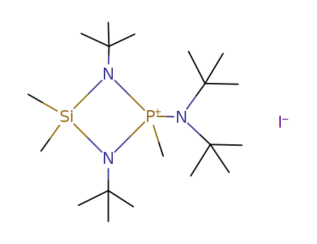 2-(Di-tert-butylamino)-1,3-di-tert-butyl-2,4,4-dimethyl-1,3,2,4-diazaphosphasiletidinium-iodid
