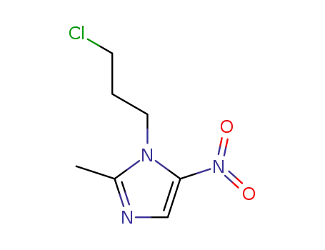 Molecular Structure of 56894-29-2 (1-(3-chloropropyl)-2-methyl-5-nitro-1H-imidazole)