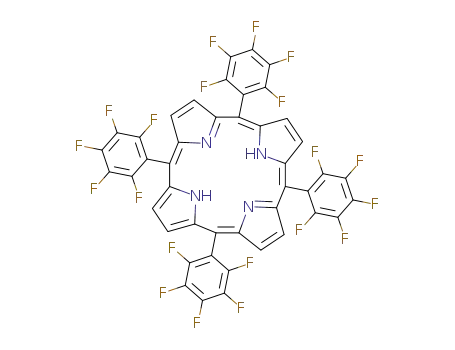 Molecular Structure of 25440-14-6 (5,10,15,20-TETRAKIS(PENTAFLUOROPHENYL)-21H,23H-PORPHINE)