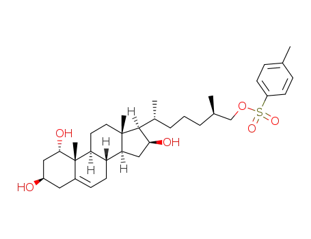 Toluene-4-sulfonic acid (2R,6R)-2-methyl-6-((1S,3R,8S,9S,10R,13S,14S,16S,17R)-1,3,16-trihydroxy-10,13-dimethyl-2,3,4,7,8,9,10,11,12,13,14,15,16,17-tetradecahydro-1H-cyclopenta[a]phenanthren-17-yl)-heptyl ester