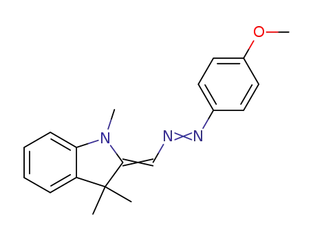 Molecular Structure of 40842-68-0 (2-[[(4-methoxyphenyl)azo]methylene]-1,3,3-trimethylindoline)