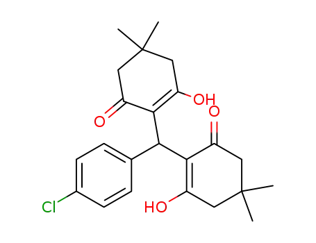 2-((4-chlorophenyl)(2-hydroxy-4,4-dimethyl-6-oxocyclohex-1-enyl)methyl)-3-hydroxy-5,5-dimethylcyclohex-2-enone