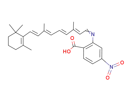 2-[(2E,4E,6E,8E)-3,7-Dimethyl-9-(2,6,6-trimethyl-cyclohex-1-enyl)-nona-2,4,6,8-tetraen-(Z)-ylideneamino]-4-nitro-benzoic acid