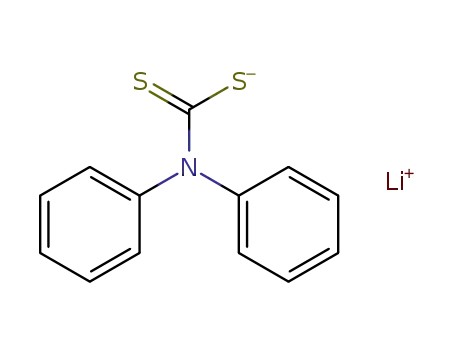 Molecular Structure of 112492-65-6 (Carbamodithioic acid, diphenyl-, lithium salt)