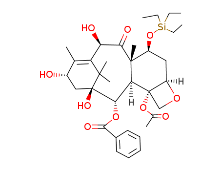 7,11-Methano-5H-cyclodeca[3,4]benz[1,2-b]oxet-5-one,12b-(acetyloxy)-12-(benzoyloxy)-1,2a,3,4,4a,6,9,10,11,12,12a,12b-dodecahydro-6,9,11-trihydroxy-4a,8,13,13-tetramethyl-4-[(triethylsilyl)oxy]-,(2aR,4(115437-18-8)