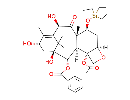 7,11-Methano-5H-cyclodeca[3,4]benz[1,2-b]oxet-5-one,12b-(acetyloxy)-12-(benzoyloxy)-1,2a,3,4,4a,6,9,10,11,12,12a,12b-dodecahydro-6,9,11-trihydroxy-4a,8,13,13-tetramethyl-4-[(triethylsilyl)oxy]-,(2aR,4