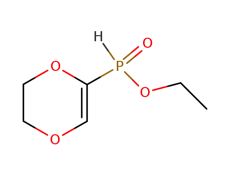 ethyl hydrogen (5,6-dihydro-p-dioxin-2-yl)ethylphosphonite