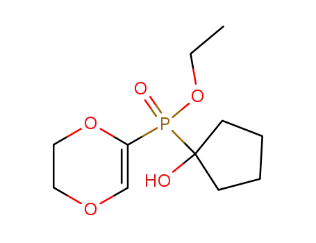 ethyl (5,6-dihydro-p-dioxin-2-yl)(1-hydroxycyclopentyl)phosphinate