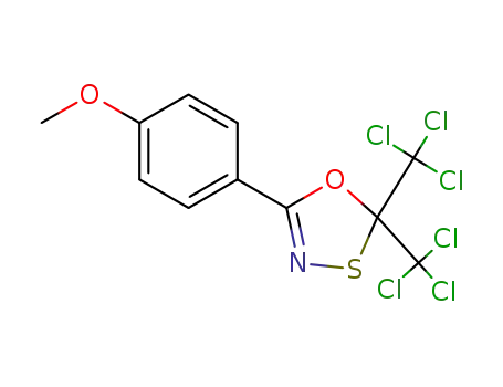 2,2-bis(trichloromethyl)-5-(p-methoxyphenyl)-1,3,4-oxathiazole