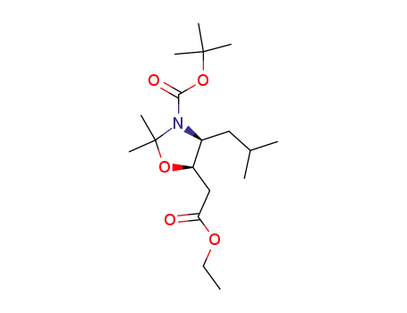 (4S,5R)-N-Boc-5-(carbethoxymethyl)-2,2-dimethyl-4-(2-methylpropyl)-1,3-oxazolidine
