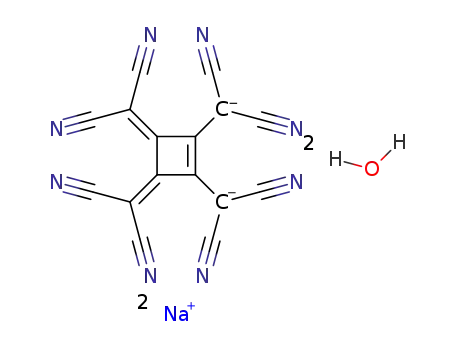 Dinatrium-<3,4-bis(dicyanmethylen)-1-cyclobuten-1,2-diyl>bis(dicyanmethanid)-dihydrat