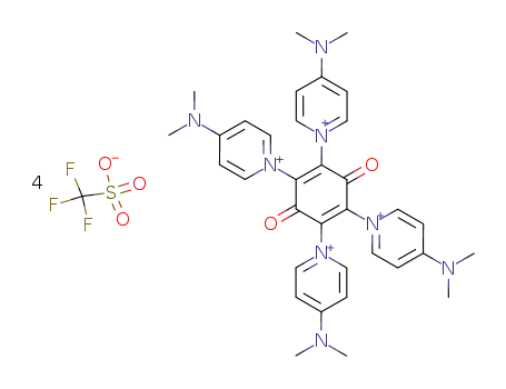 2,3,5,6-Tetrakis-<(4-dimethylamino)pyridinio>-1,4-benzochinontetrakis(trifluormethansulfonat)