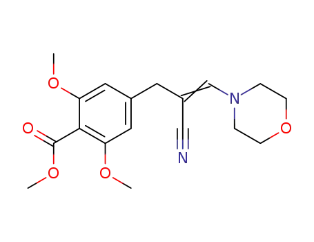 methyl 4-(2-cyano-3-morpholinoallyl)-2,6-dimethoxybenzoate
