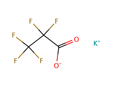 Molecular Structure of 378-76-7 (potassium pentafluoropropionate)