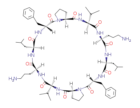 Molecular Structure of 113-73-5 (Gramicidin S)
