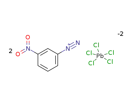 3-nitro-benzenediazonium; pentachloro plumbate(III)