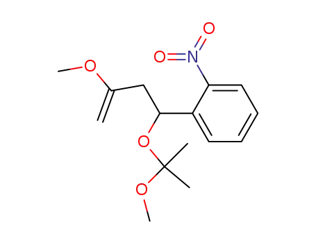 1-[3-Methoxy-1-(1-methoxy-1-methyl-ethoxy)-but-3-enyl]-2-nitro-benzene