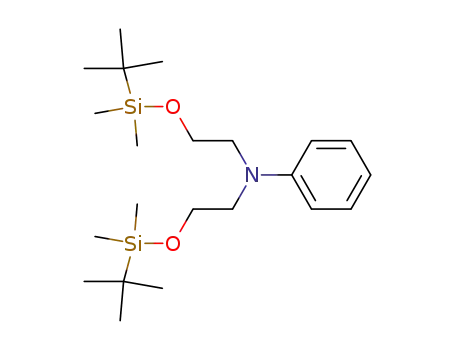 Molecular Structure of 148717-08-2 (Benzenamine, N,N-bis[2-[[(1,1-dimethylethyl)dimethylsilyl]oxy]ethyl]-)