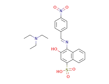 triethylammonium 3-hydroxy-4-(4-nitrobenzylidene)amino-1-naphthalenesulfonate