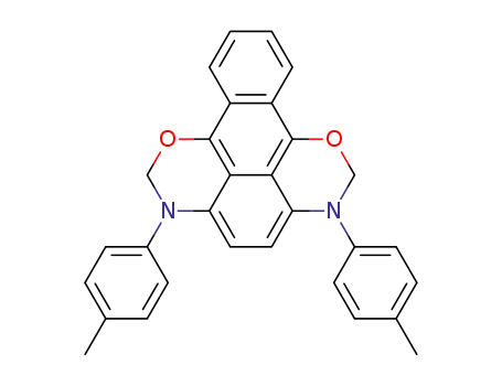 3,6-di-p-tolyl-2,3,6,7-tetrahydro-anthra[1,9-de;4,10-d'e']bis[1,3]oxazine