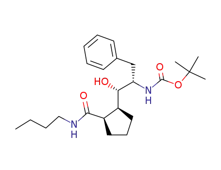 (1R,2S,1'S,2'S)-2-(2'-tert-butoxycarbonylamino-1'-hydroxy-3'-phenylpropyl)cyclopentane-1-carboxylic acid n-butylamide