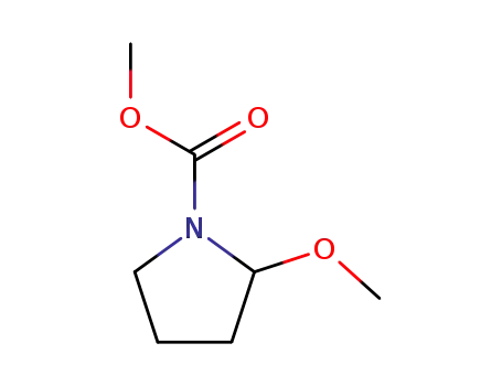 Molecular Structure of 56475-88-8 (2-METHOXY PYRROLIDINE METHYLCARBAMATE)