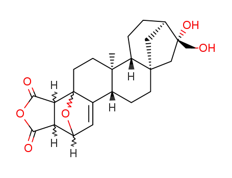 (4bS)-8t-hydroxy-8c-hydroxymethyl-11b-methyl-(4ar,11ac,11bt)-Δ4-tetradecahydro-3ξ,13aξ-epoxido-6at,9t-methano-cyclohepta[a]phenanthrene-1ξ,2ξ-dicarboxylic acid-anhydride