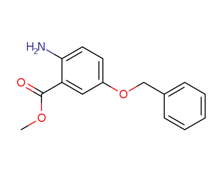 Molecular Structure of 116027-17-9 (methyl 2-amino-5-(benzyloxy)benzoate)