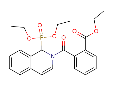 Molecular Structure of 93498-56-7 (Benzoic acid, 2-[[1-(diethoxyphosphinyl)-2(1H)-isoquinolinyl]carbonyl]-,
ethyl ester)