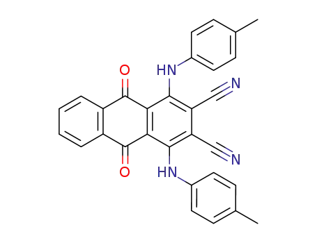 9,10-Dioxo-9,10-dihydro-1,4-bis(p-tolylamino)anthracen-2,3-dicarbonitril