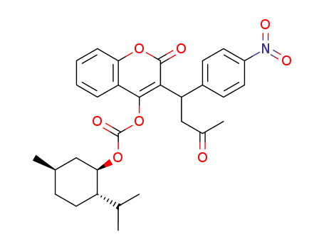 Carbonic acid (1R,2S,5R)-2-isopropyl-5-methyl-cyclohexyl ester 3-[1-(4-nitro-phenyl)-3-oxo-butyl]-2-oxo-2H-chromen-4-yl ester
