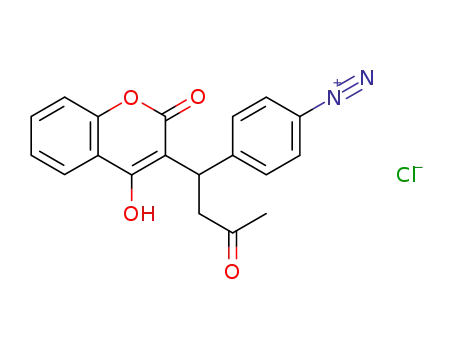4-[1-(4-Hydroxy-2-oxo-2H-chromen-3-yl)-3-oxo-butyl]-benzenediazonium; chloride