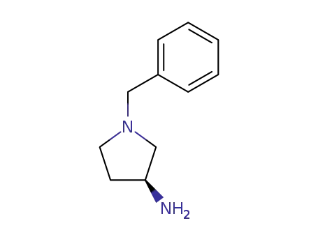 Molecular Structure of 114715-38-7 ((S)-(+)-1-Benzyl-3-aminopyrrolidine)